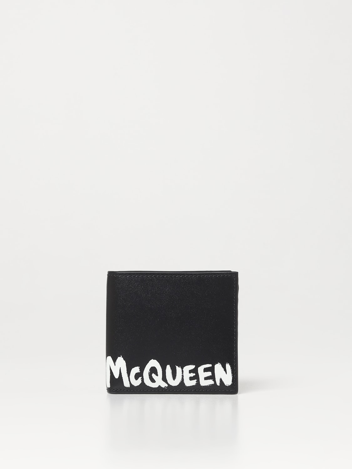 Alexander McQueen Graffiti wallet in leather