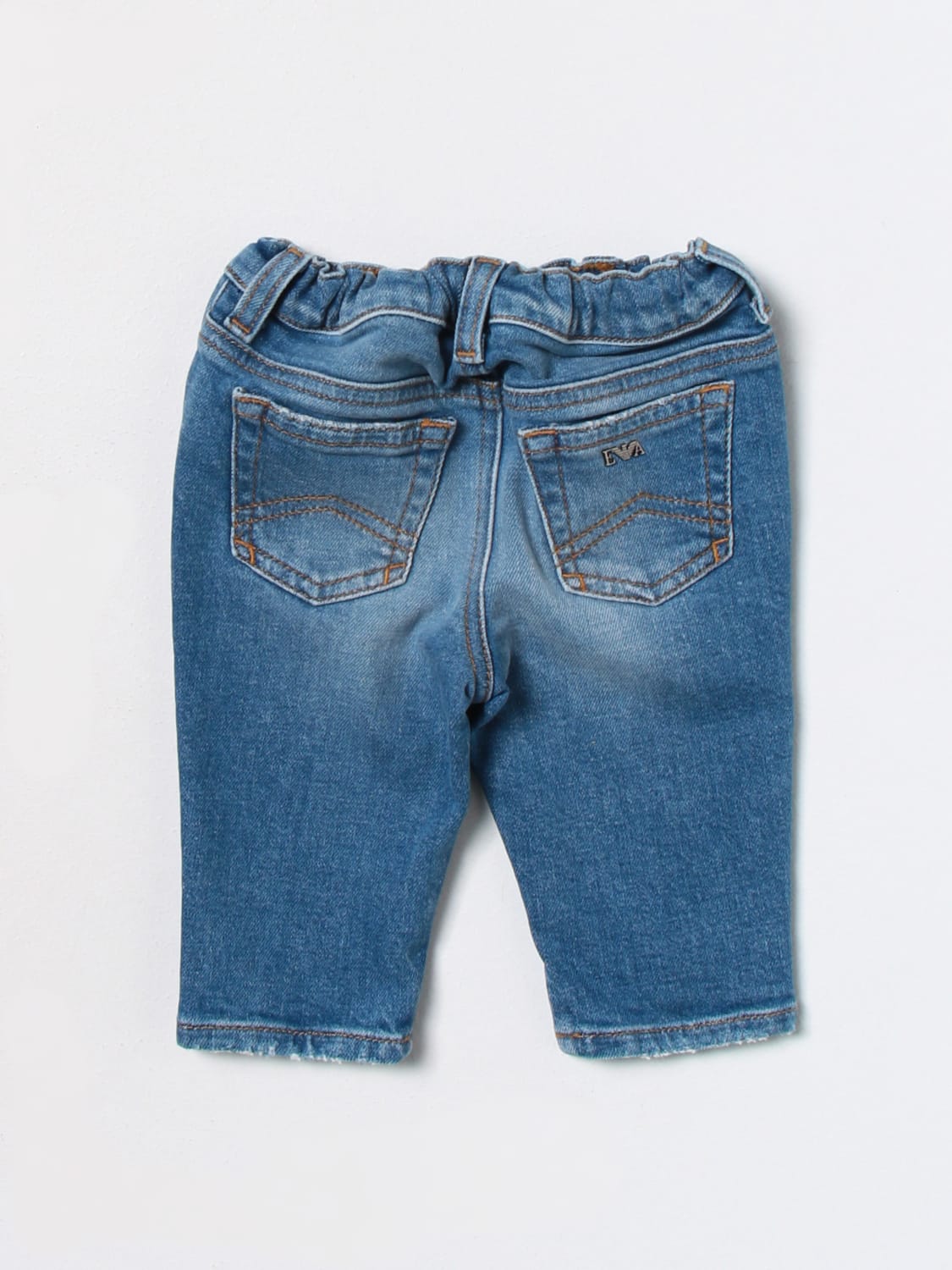 Emporio Armani Kids denim bermuda shorts - Blue