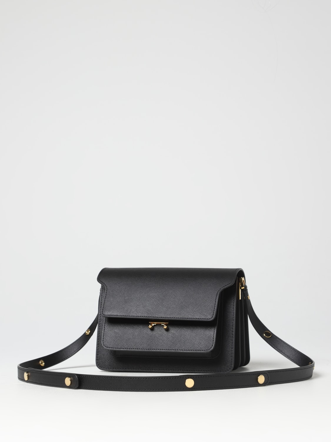 MARNI Trunk bag in saffiano leather Black Marni crossbody