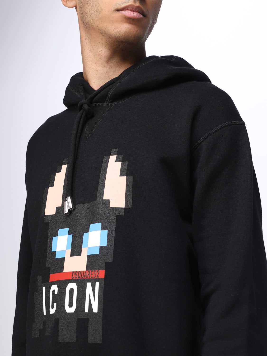 Dsquared2 Icon cotton hoodie - Black