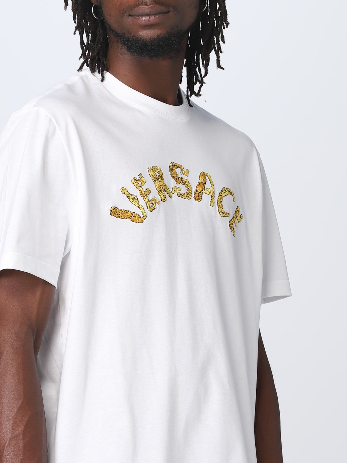 Versace t best sale shirt mens white