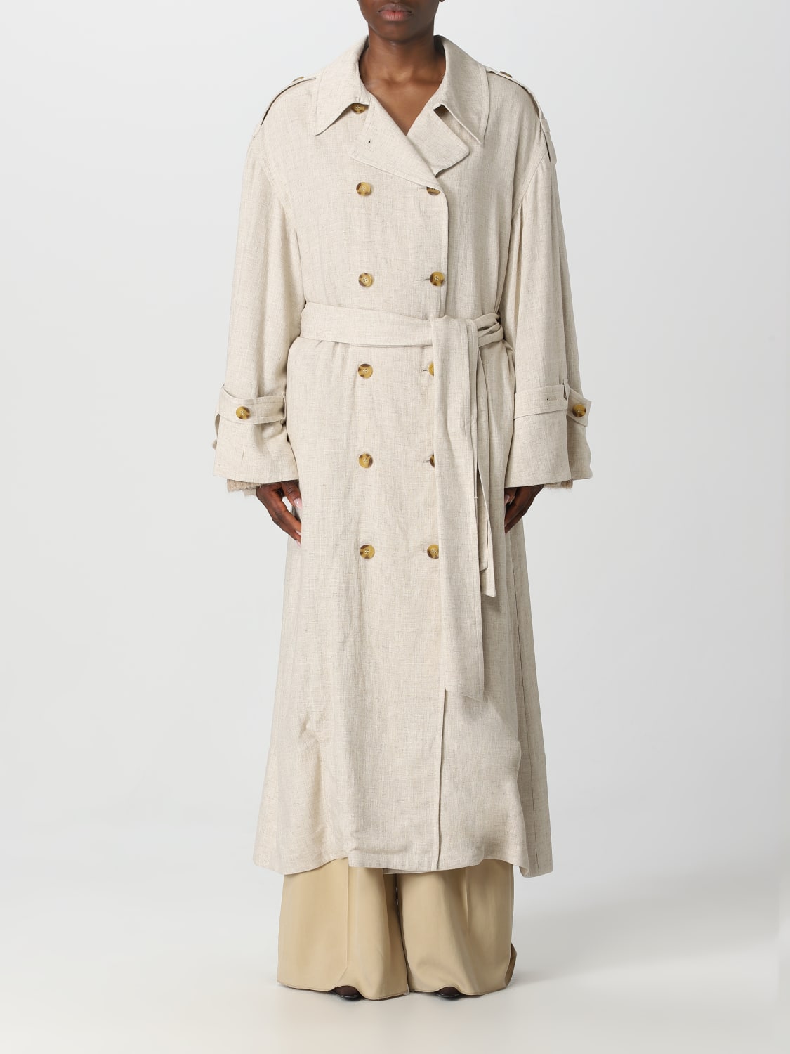 BY MALENE BIRGER Coat woman Beige BY MALENE BIRGER trench