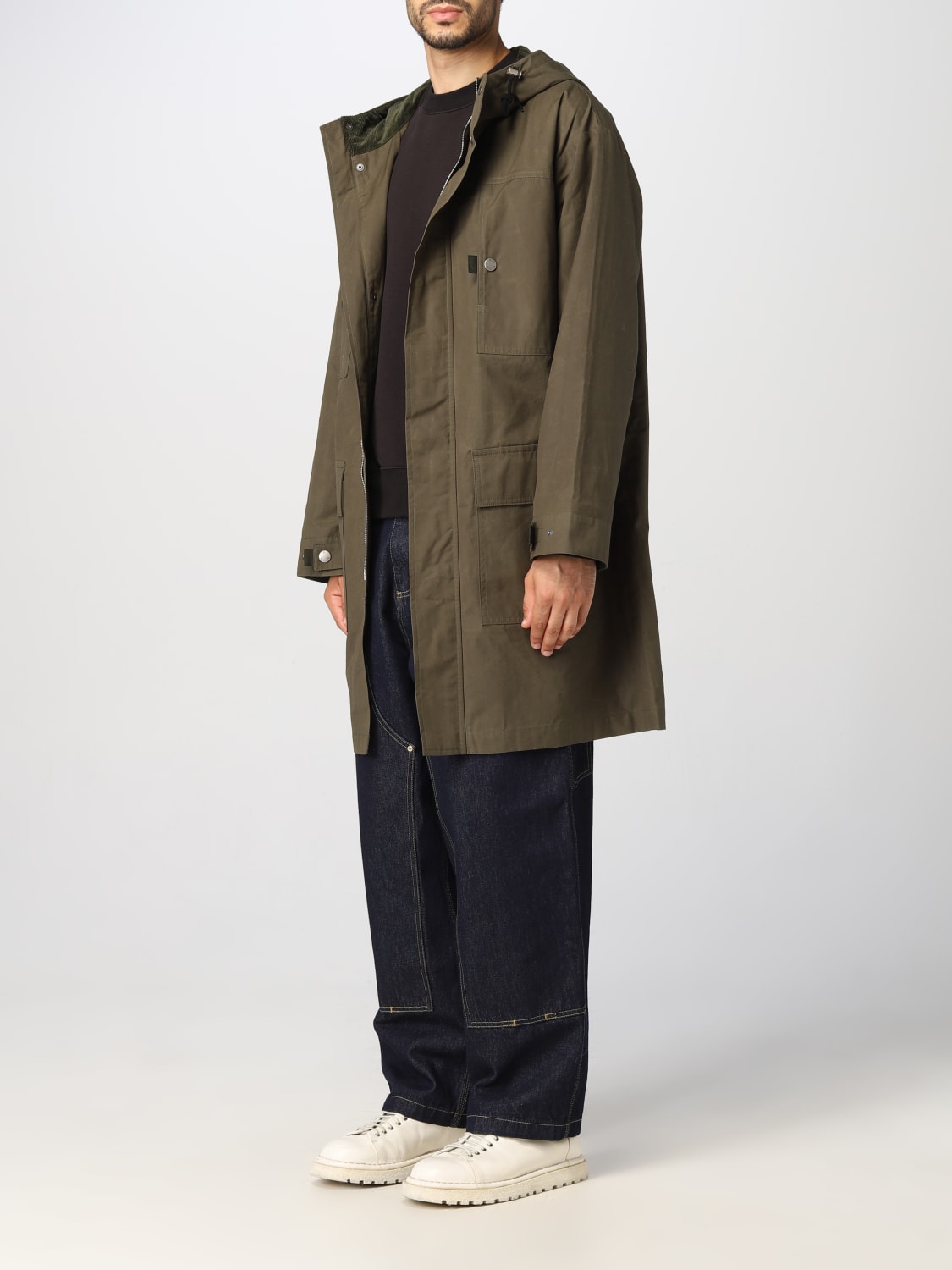 A.P.C.: Coat men - Kaki | A.P.C. jacket COERCH30193 online at GIGLIO.COM