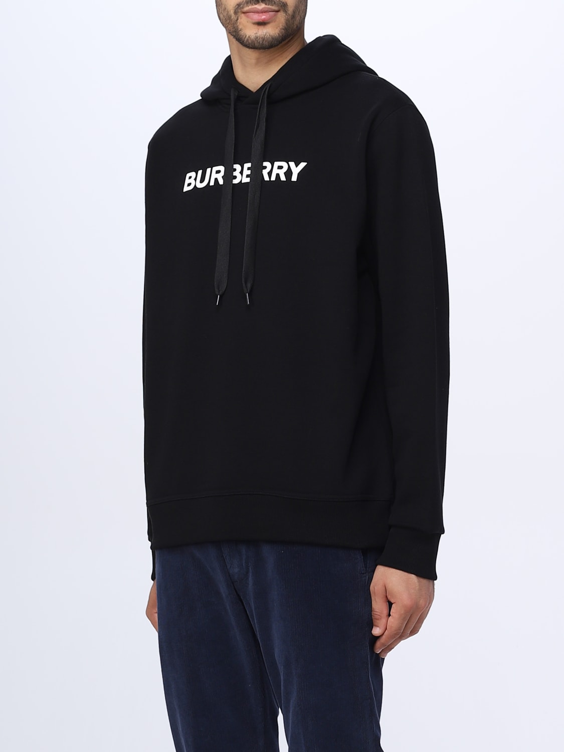 BURBERRY sweatshirt in cotton Black Burberry sweatshirt