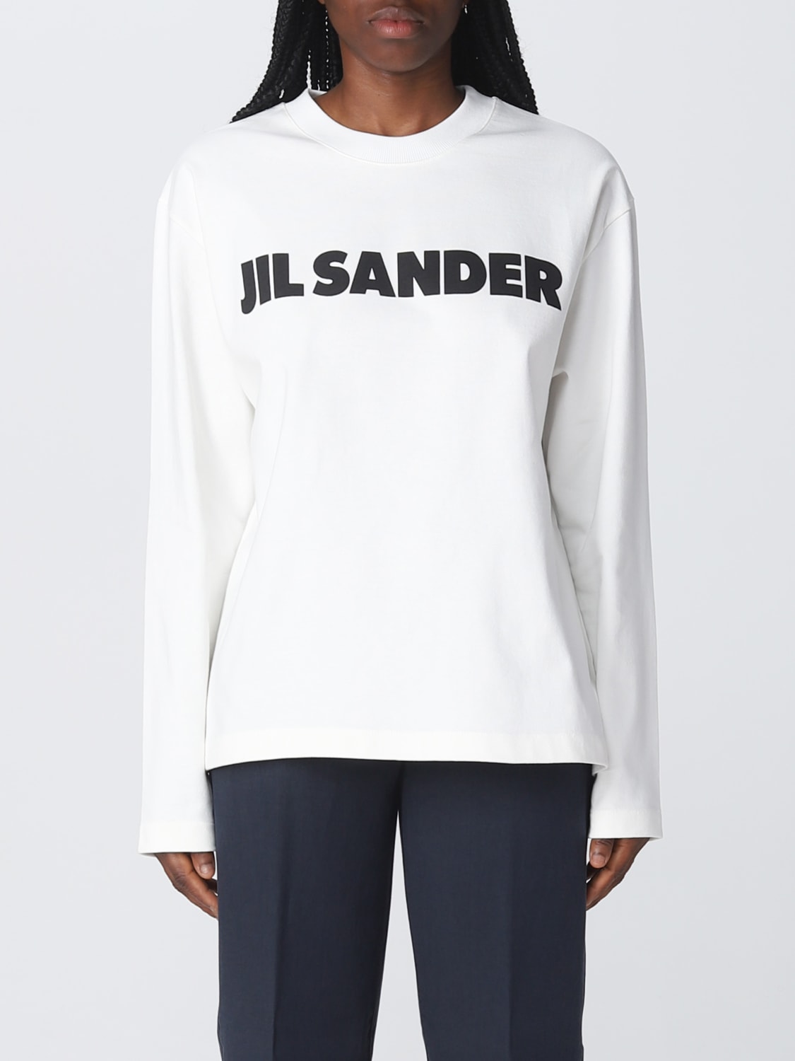 JIL SANDER: T-shirt woman - White  JIL SANDER t-shirt J02GC0107J45047  online at