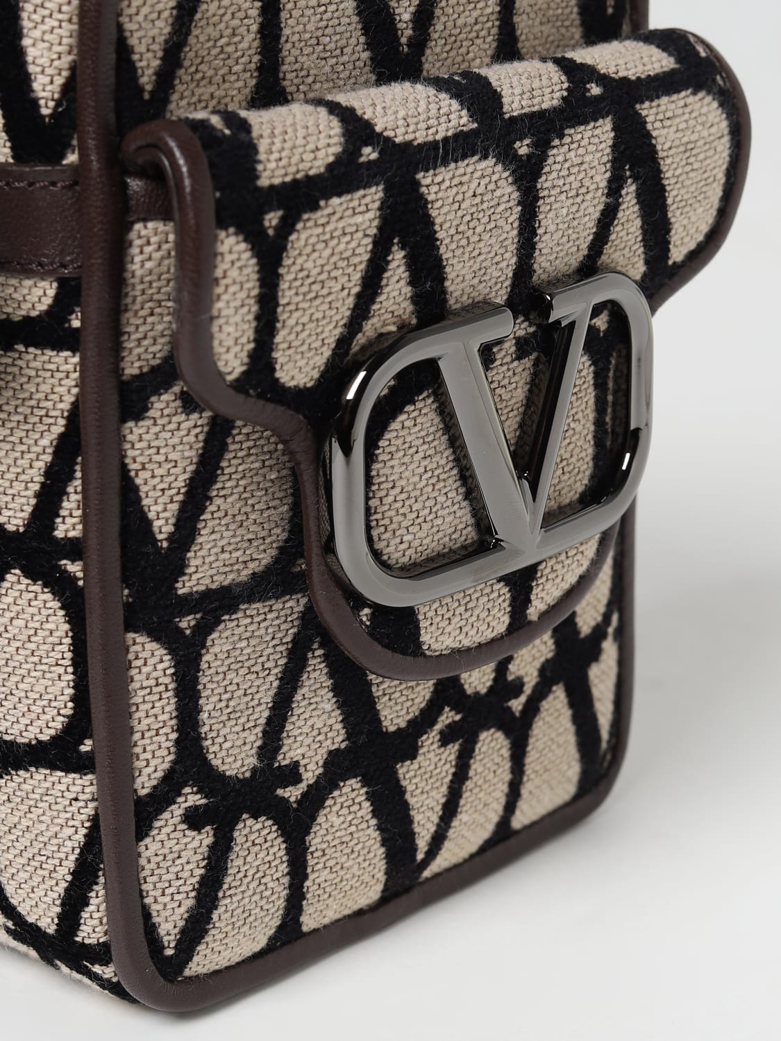 Valentino Garavani VLogo pattern shoulder bag - Black