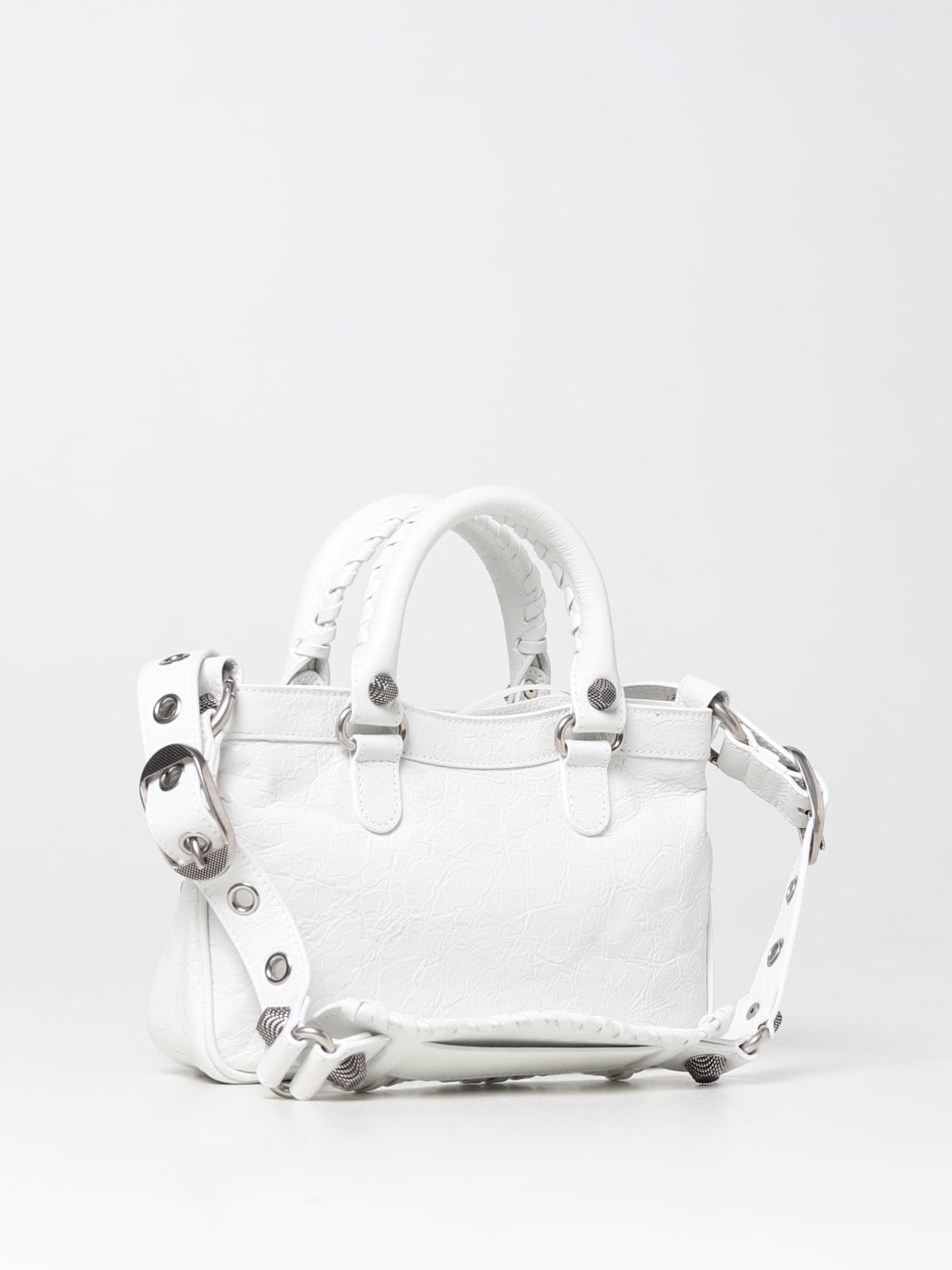 BALENCIAGA Outlet: Neo Cagole S bag in leather - White