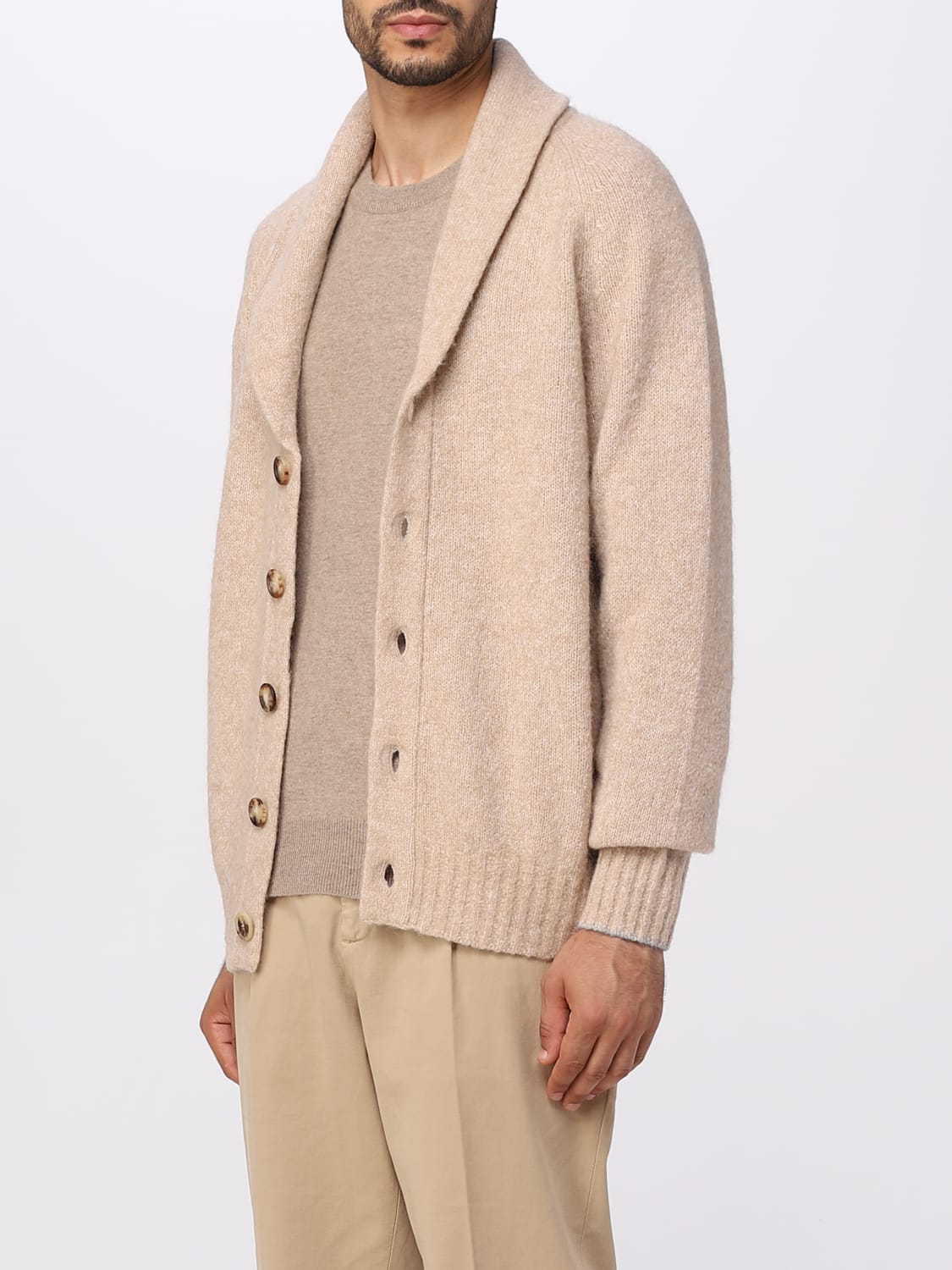 BRUNELLO CUCINELLI：カーディガン メンズ - ベージュ | GIGLIO.COM