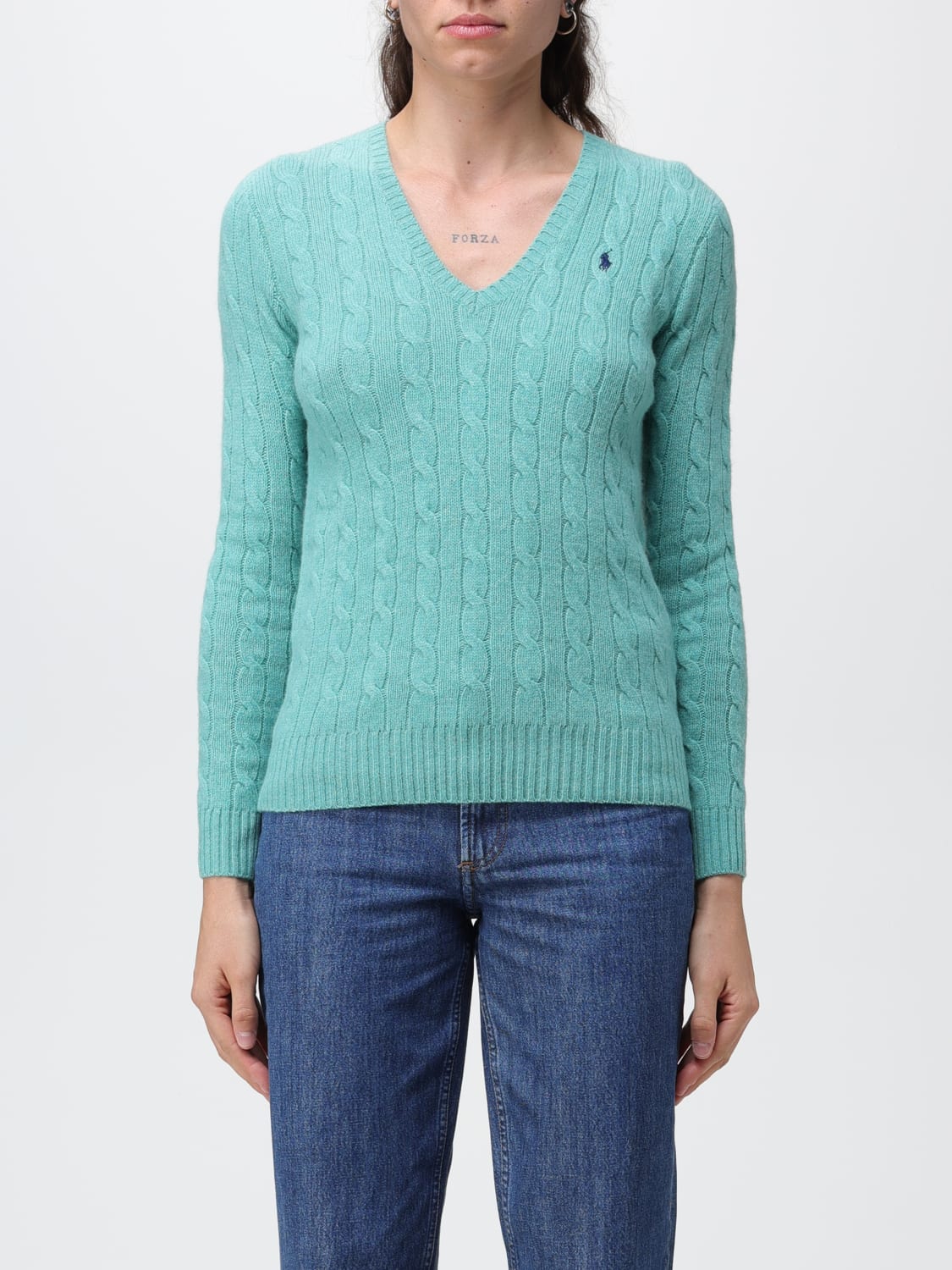 POLO RALPH LAUREN: Sweater woman - Green