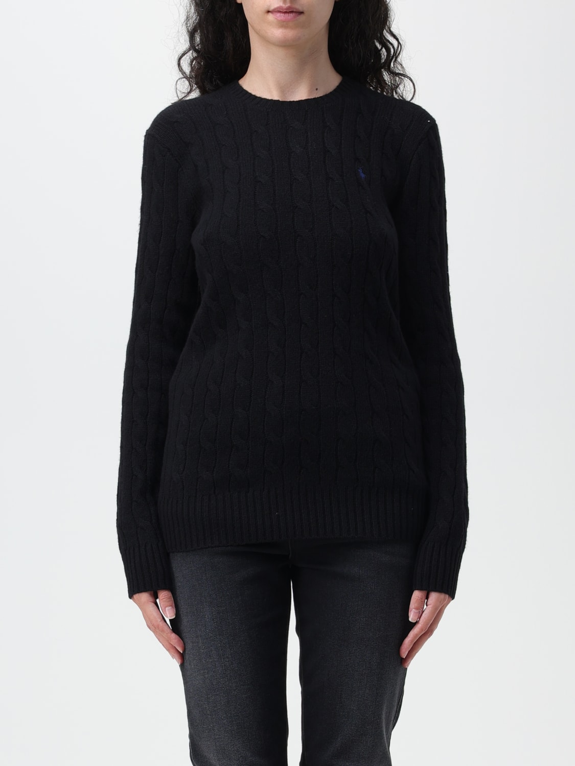 Ralph lauren black jumper 2025 womens