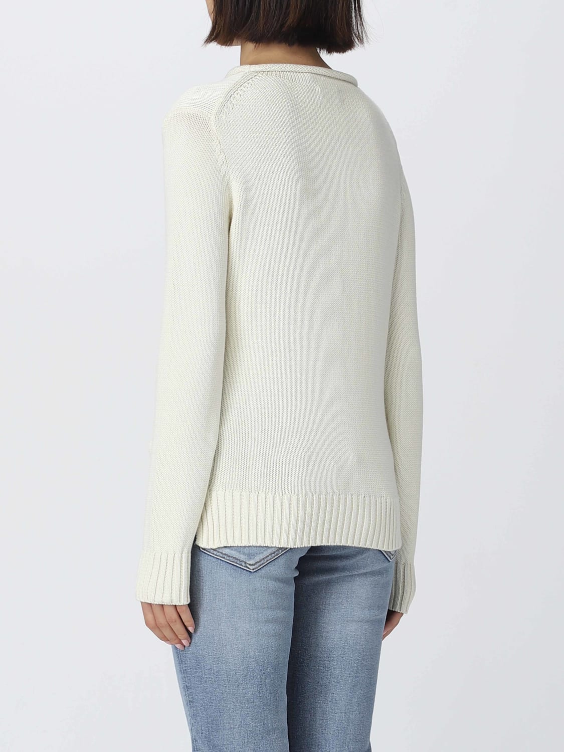 POLO RALPH LAUREN: Sweater woman - Cream  POLO RALPH LAUREN sweater  211910427 online at