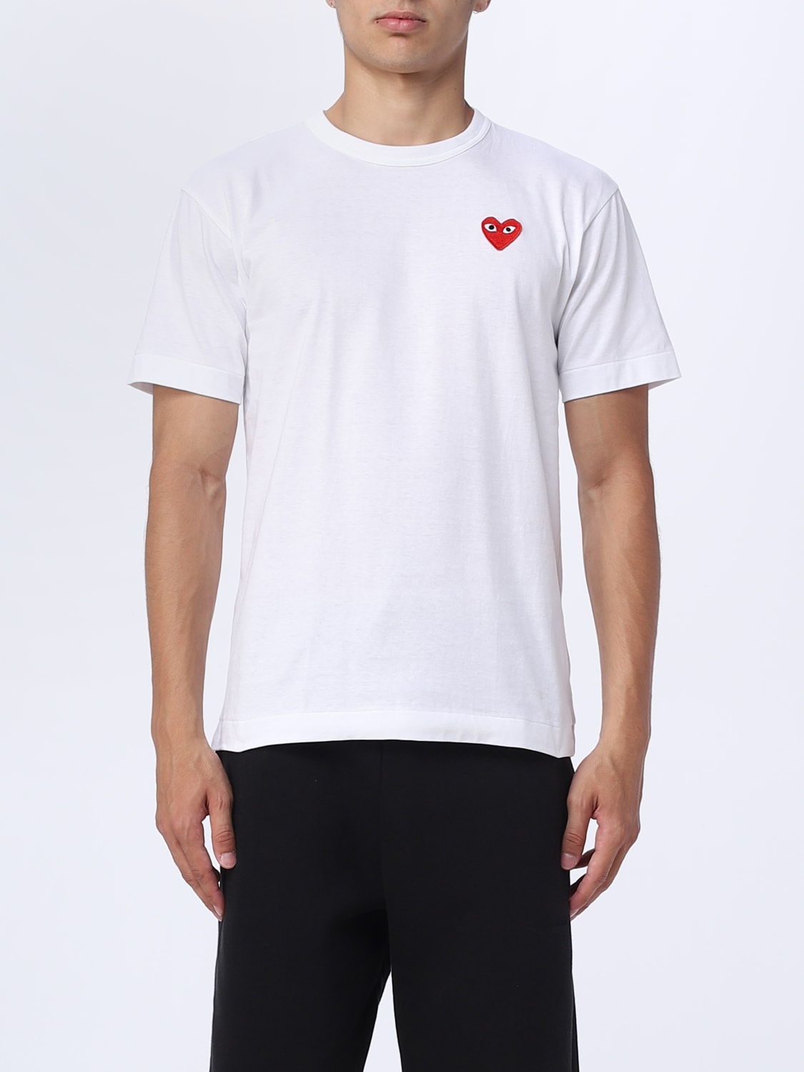 COMME DES GARCONS PLAY：Tシャツ メンズ - ホワイト | GIGLIO.COM ...
