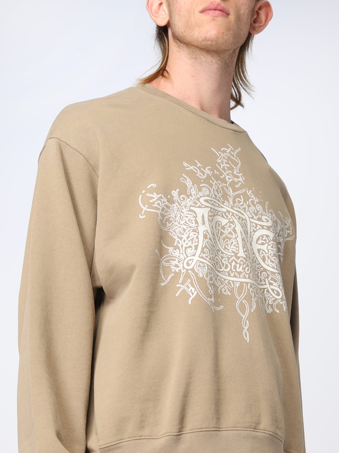 Acne studios neck online logo sweatshirt