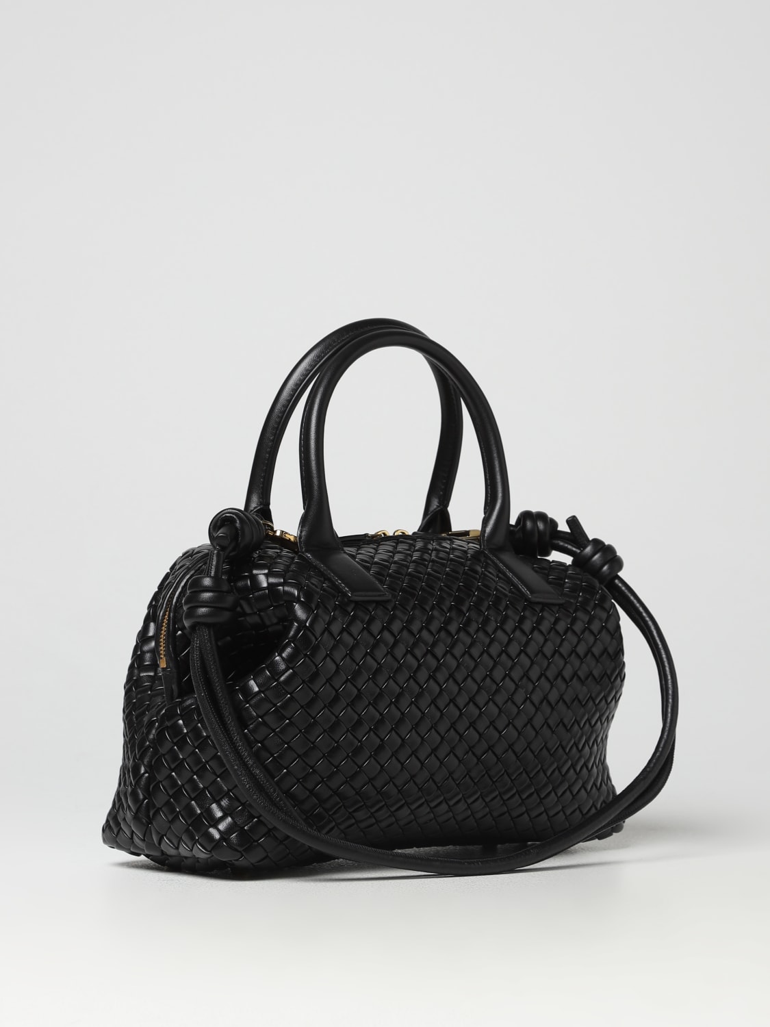 Bottega Veneta Leather belt, GenesinlifeShops, Bottega Veneta handbag in black  braided leather