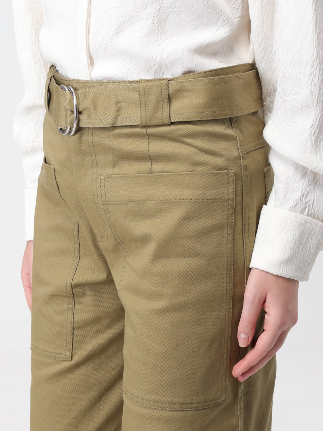 PROENZA SCHOULER pants in stretch cotton Military PROENZA