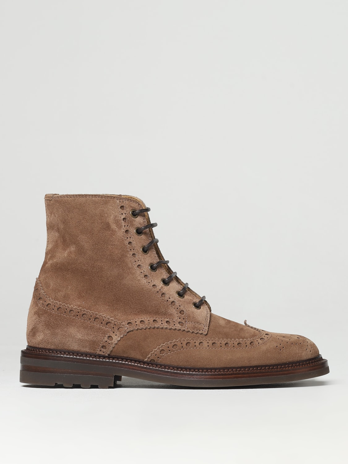 Brunello Cucinelli suede ankle boots - Brown