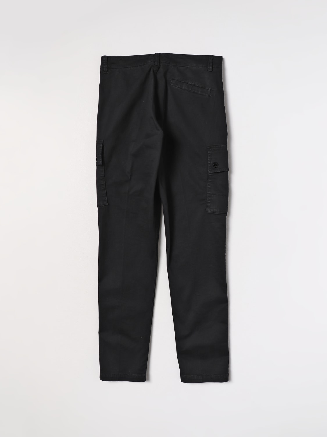 Stone Island Junior Cargo Trousers Black V0129