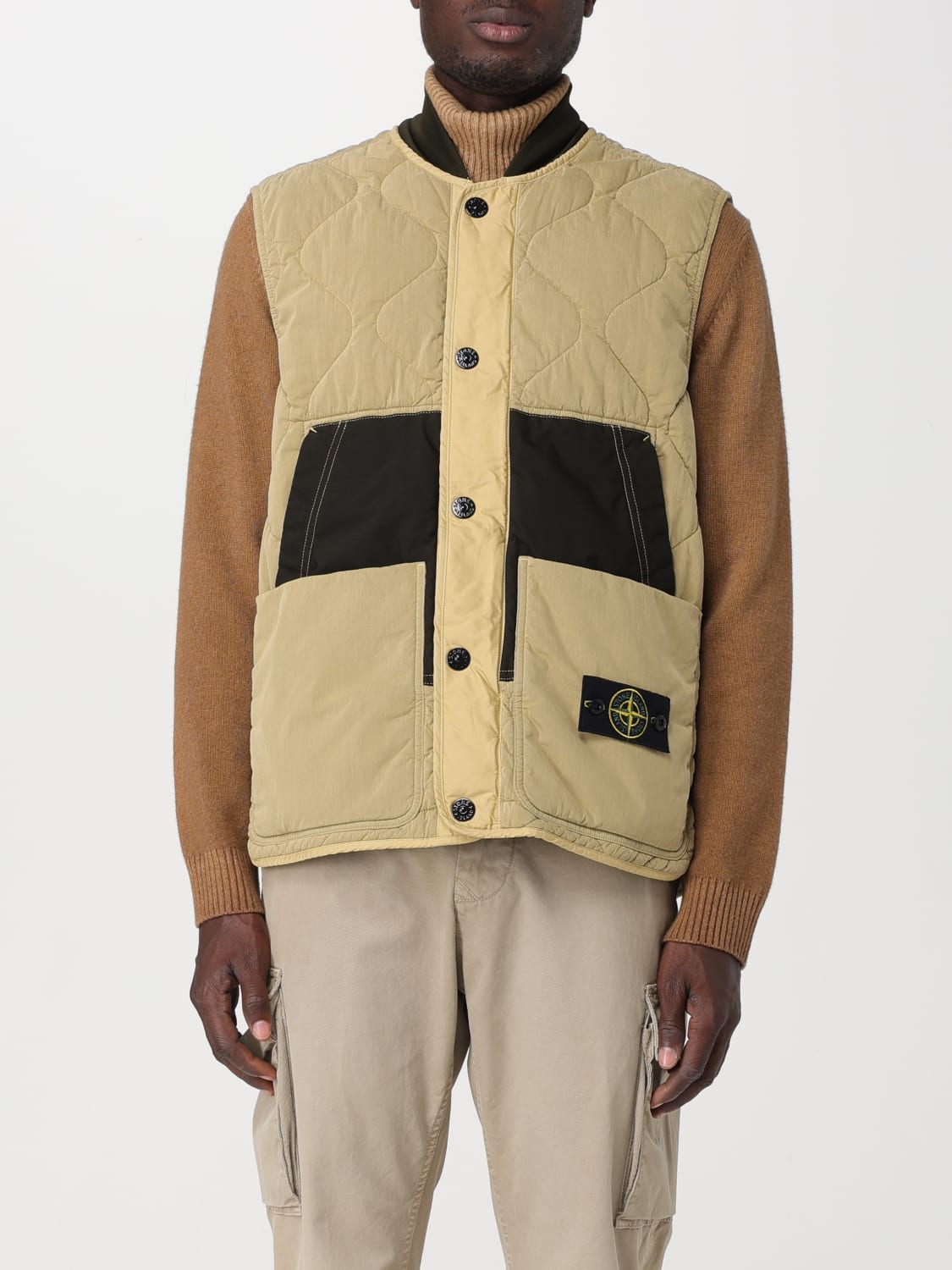 STONE ISLAND: Suit vest men - Beige