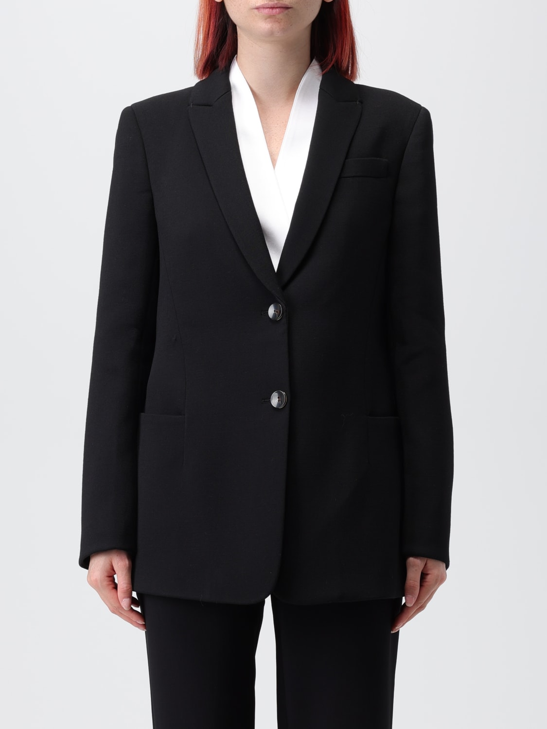 GIORGIO ARMANI blazer in stretch wool Black GIORGIO ARMANI