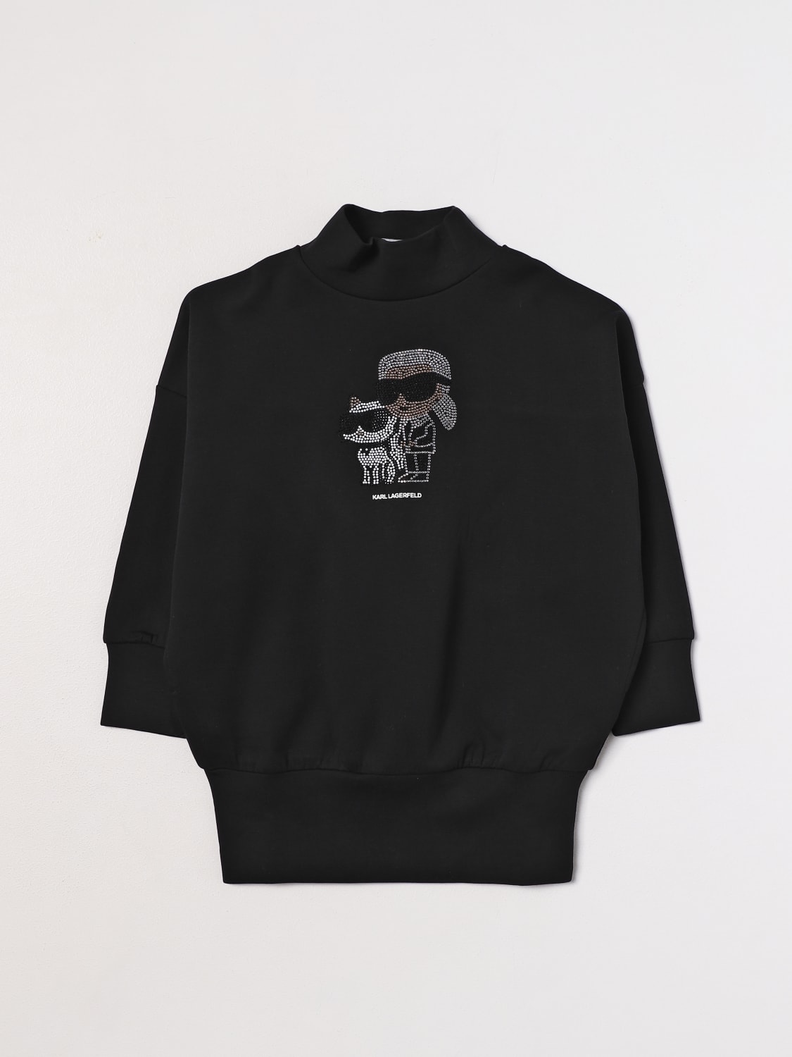 Karl Lagerfeld Kids logo-print crew-neck sweatshirt - Black