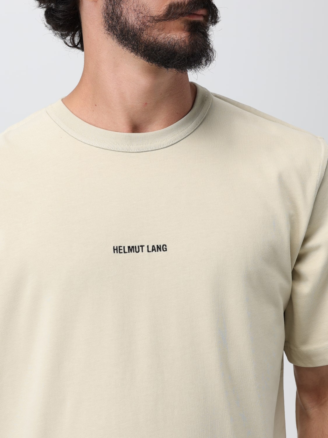 HELMUT LANG: T-shirt men - Beige  HELMUT LANG t-shirt N04HM510 online at