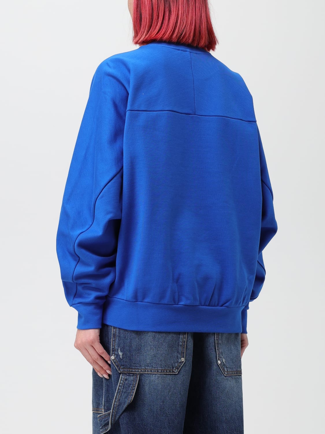 Alexander McQueen logo-print bomber jacket - Blue