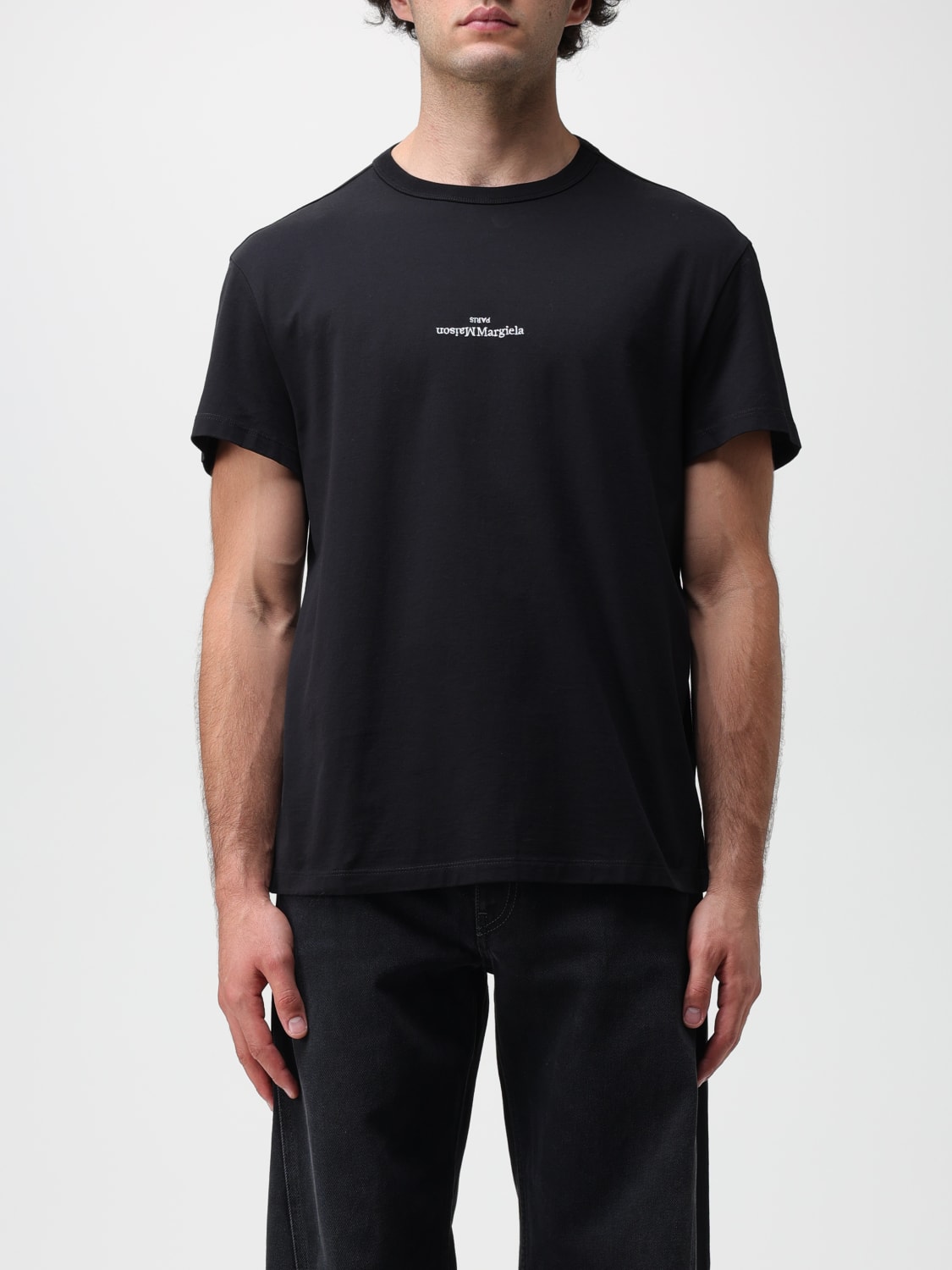 MAISON MARGIELA：Tシャツ メンズ - ブラック | GIGLIO.COMオンライン