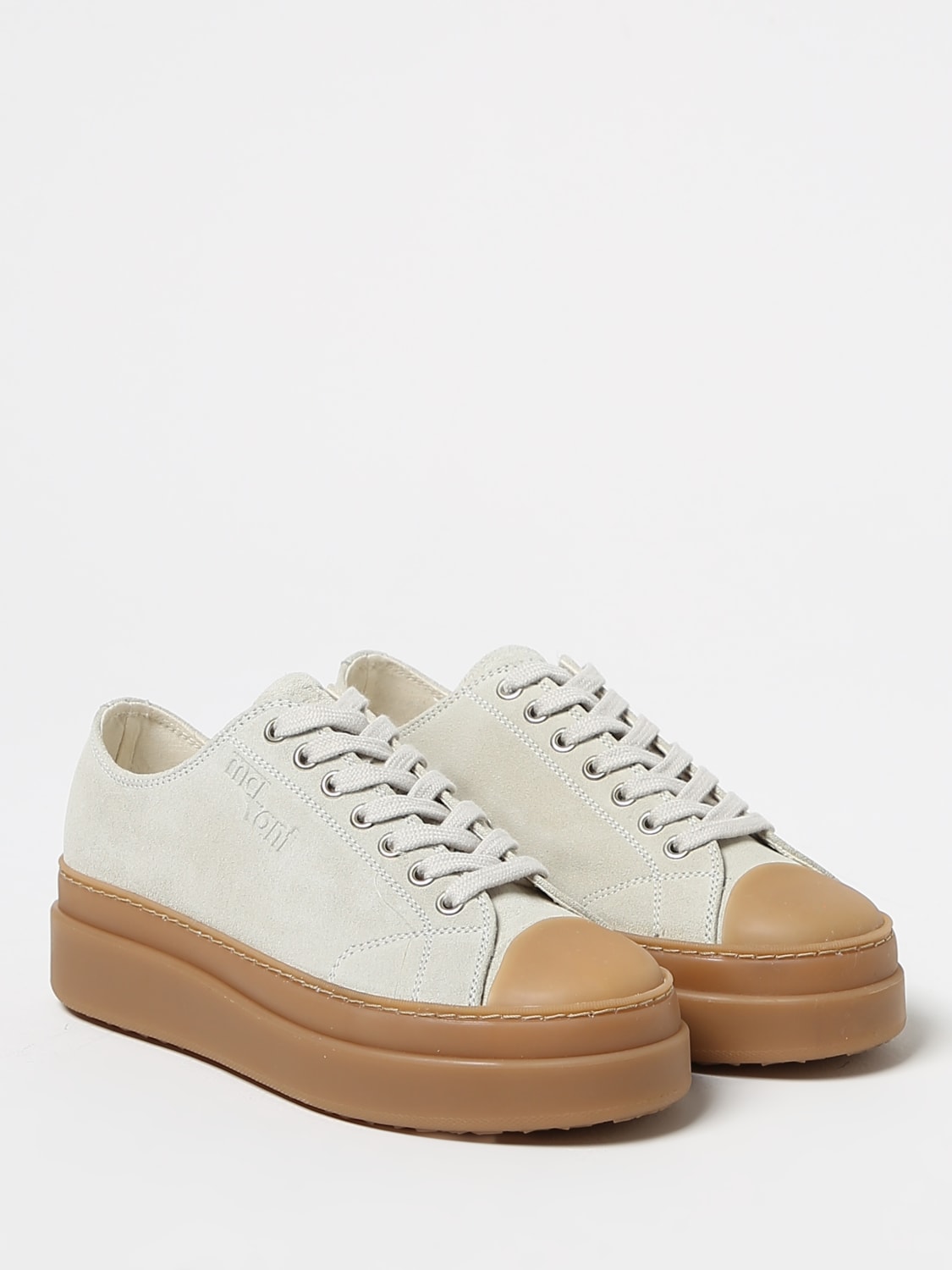 ISABEL MARANT: Austen suede sneakers - Ivory | ISABEL MARANT