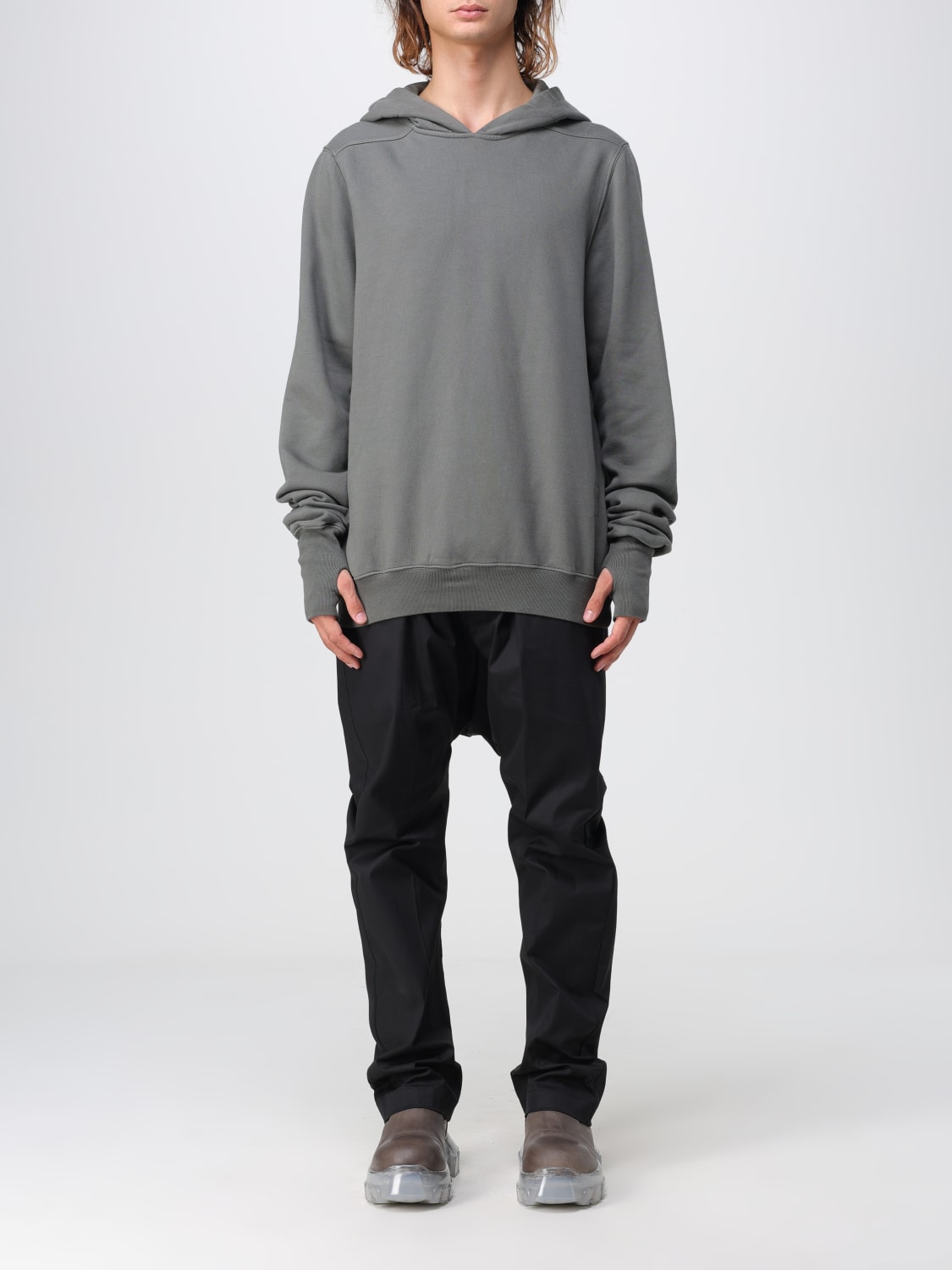 Rick owens hot sale long hoodie