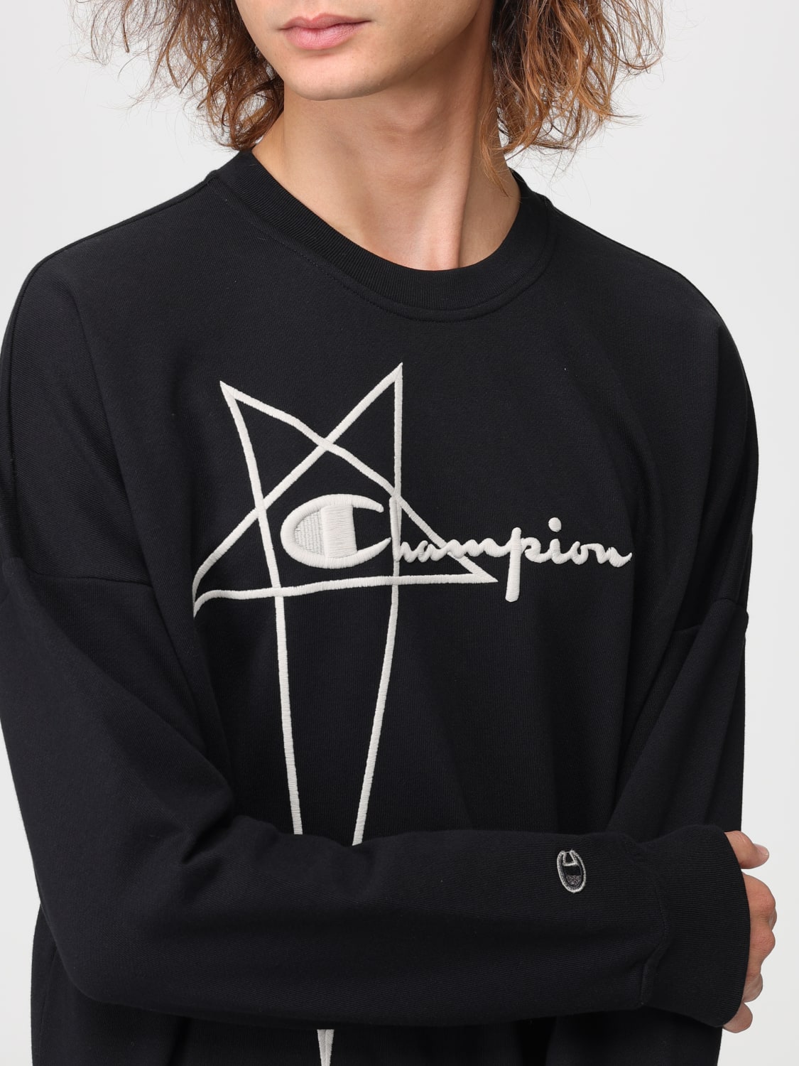 Rick Owens x Champion Women's Flyproof Tunic Sweatshirt in Black