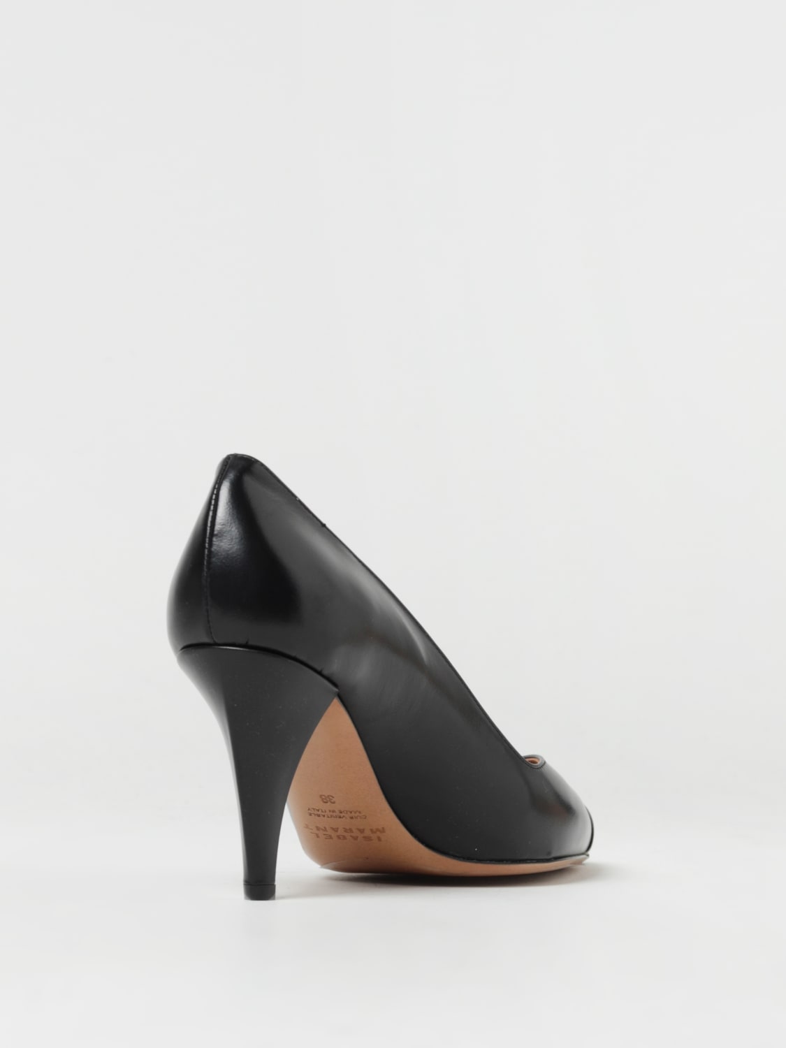 ISABEL MARANT: Palda pumps in leather with application - Black