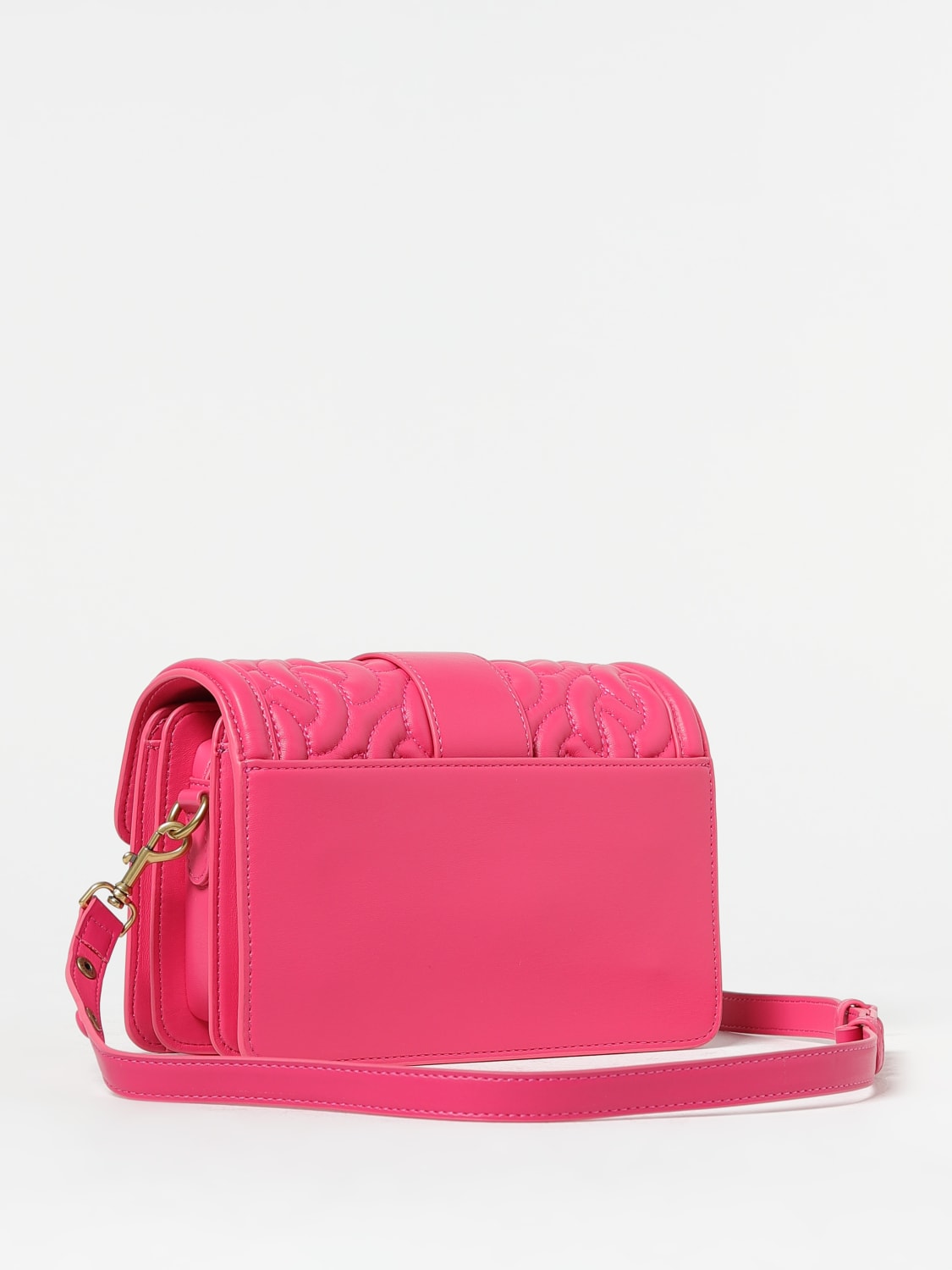 VERSACE JEANS COUTURE: bag in quilted synthetic leather - Pink