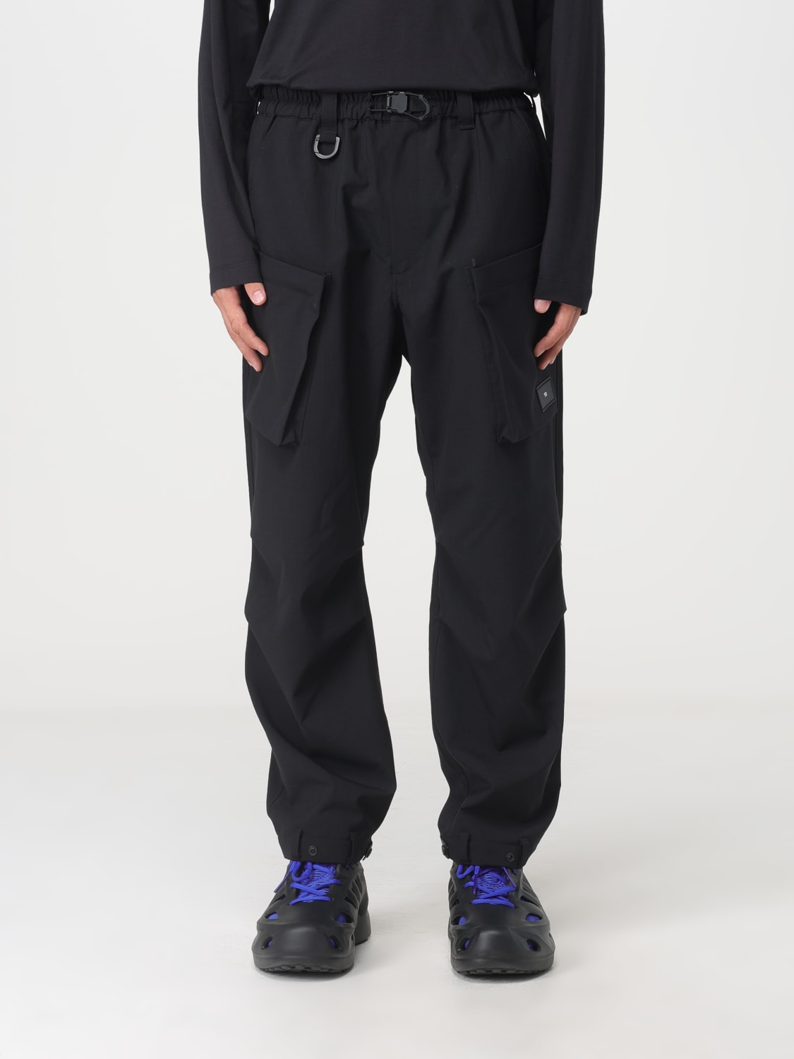 Y-3: Pants men - Black | Y-3 pants IL2048 online at GIGLIO.COM