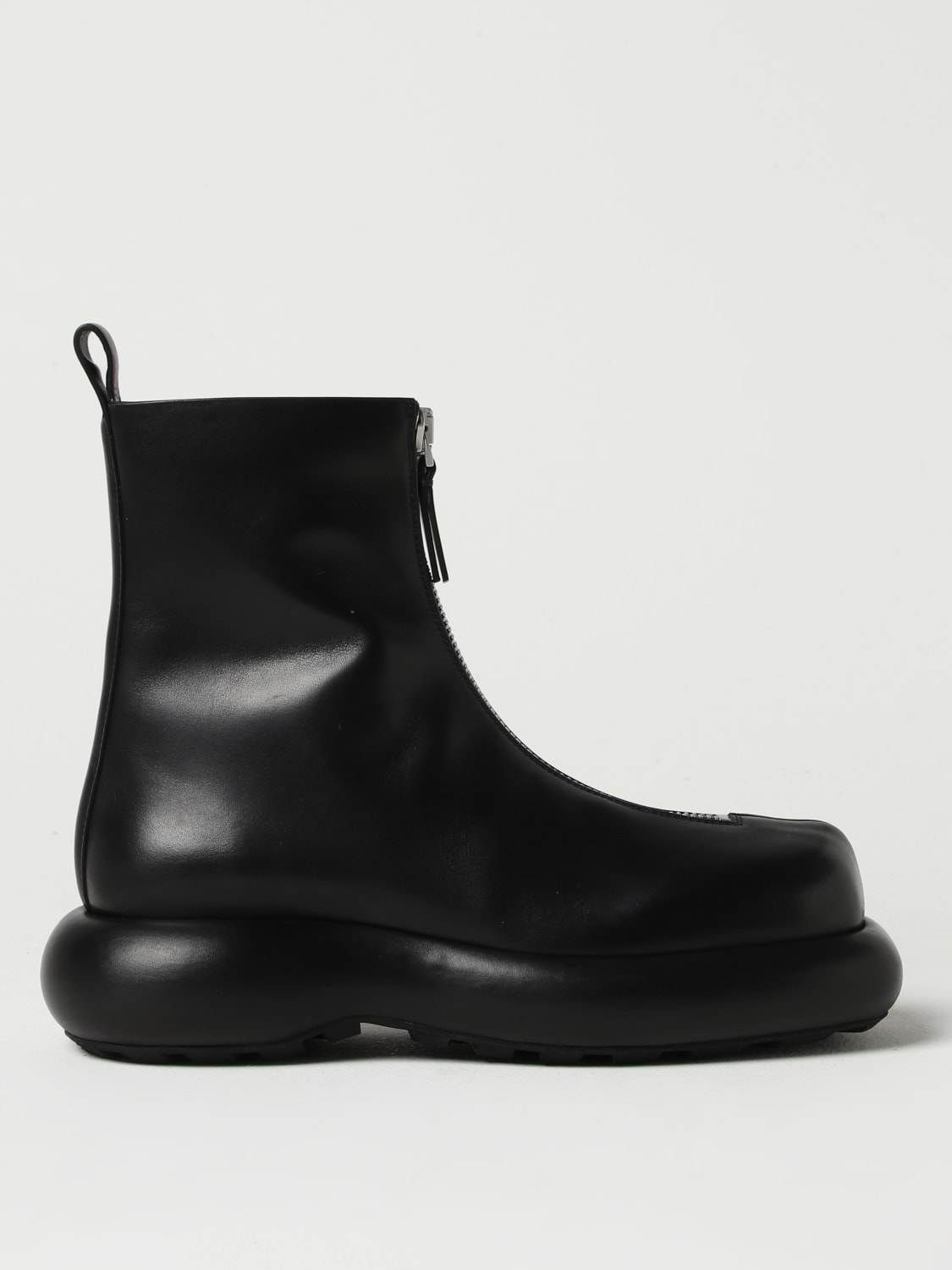 JIL SANDER: Boots woman - Black | JIL SANDER flat ankle boots