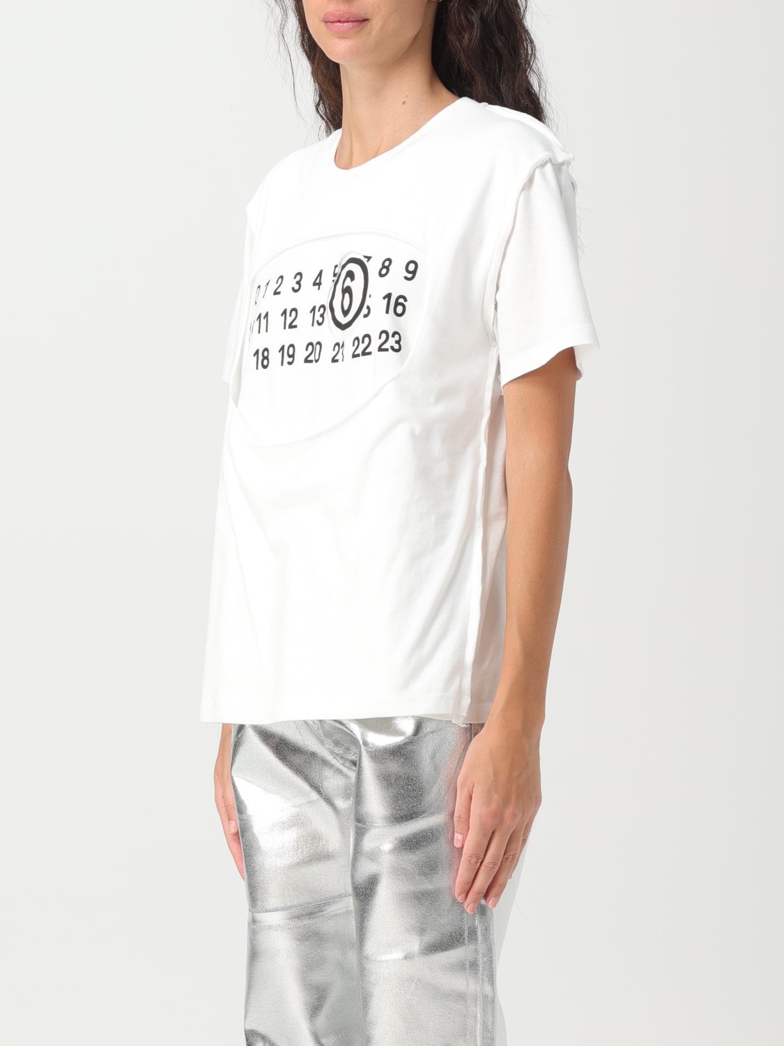 MM6 MAISON MARGIELA：Tシャツ レディース - ホワイト | GIGLIO.COM