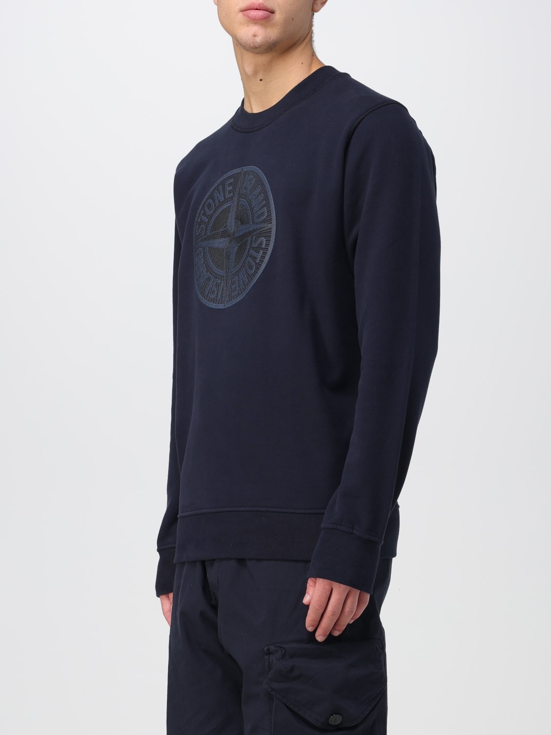 STONE ISLAND sweatshirt for man Navy Stone Island sweatshirt