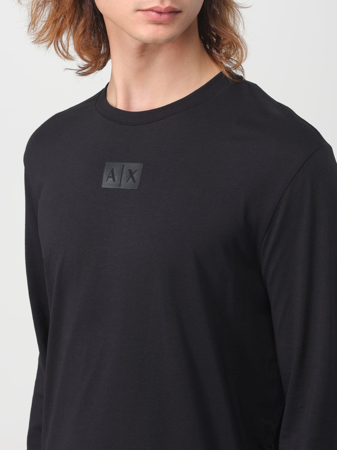 ARMANI EXCHANGE Camiseta para hombre Negro Camiseta Armani