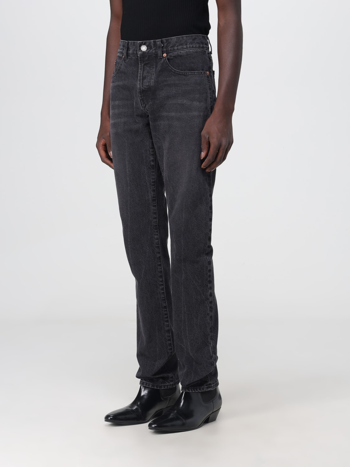 Jeans homme hotsell noir straight