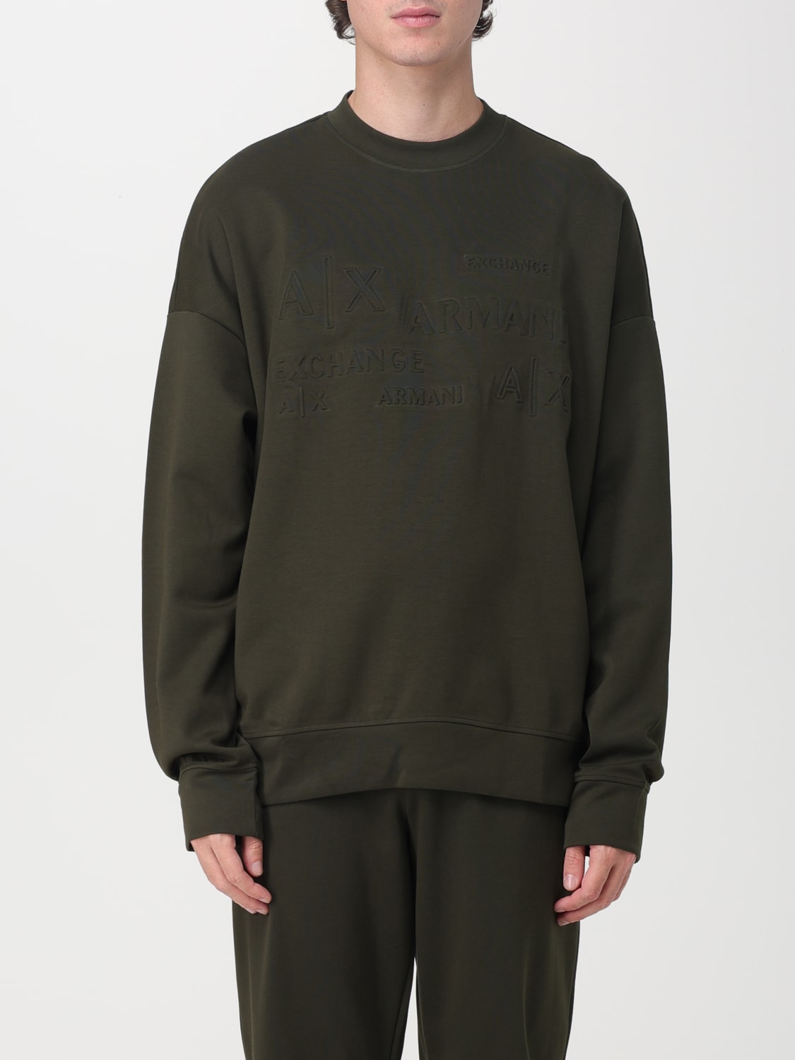 Armani exchange discount green sweatshirt