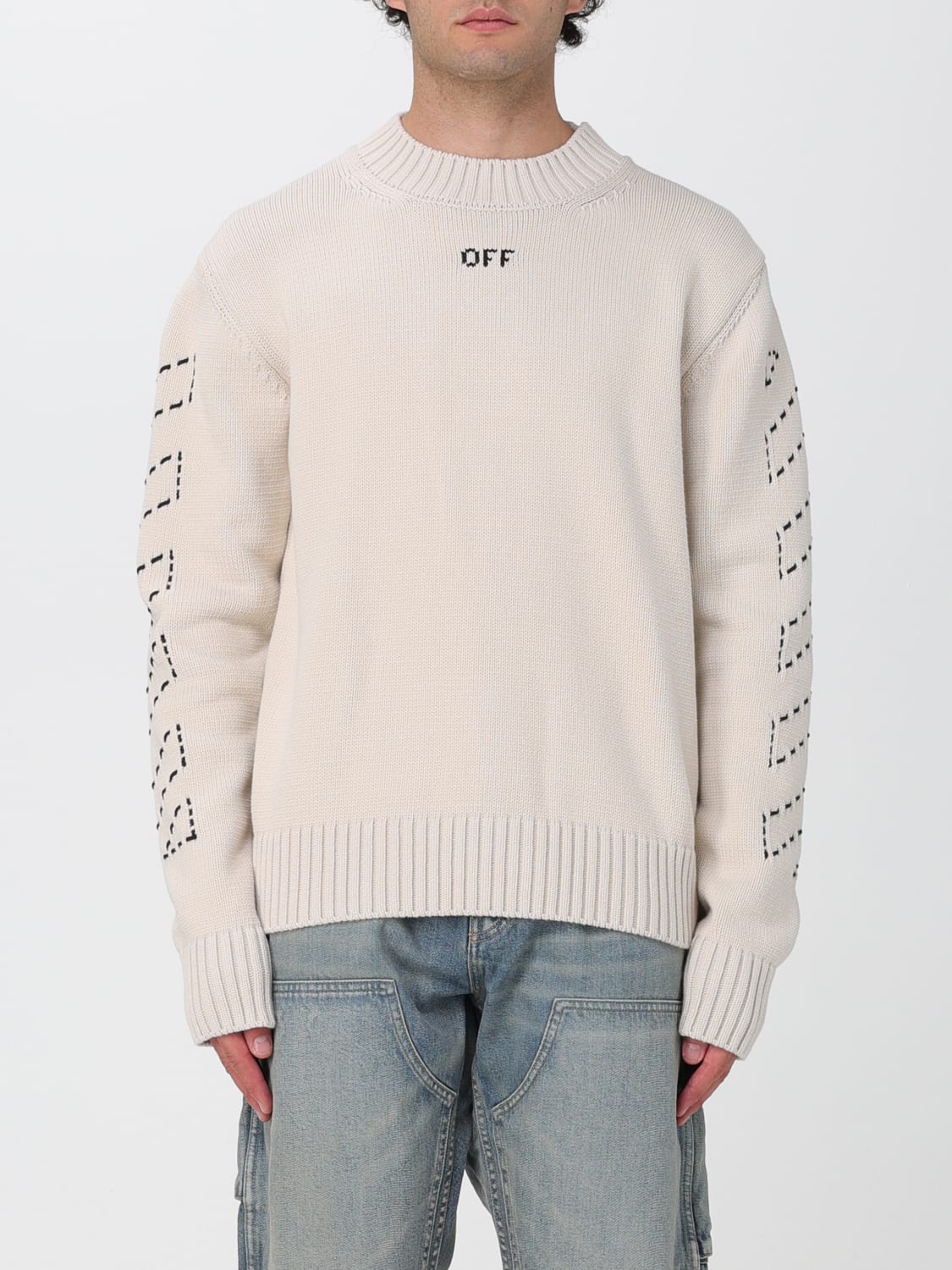 Off white outlet grey sweater