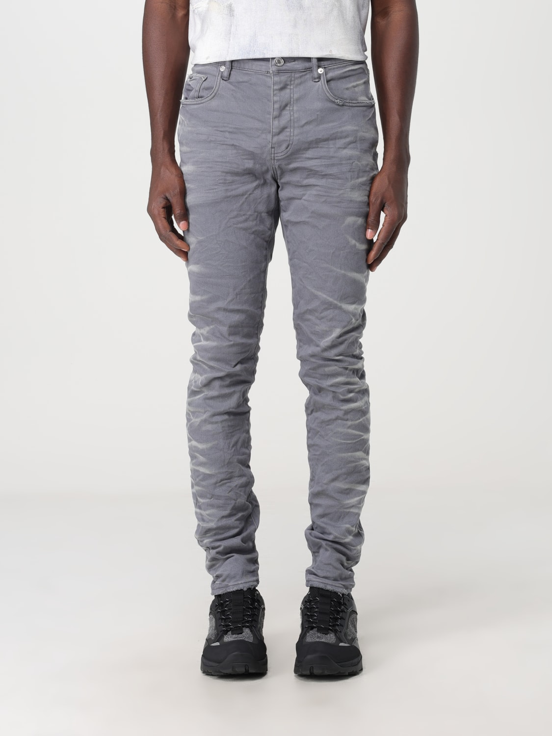 PURPLE BRAND: Jeans men - Grey  PURPLE BRAND jeans P001CFSS online at