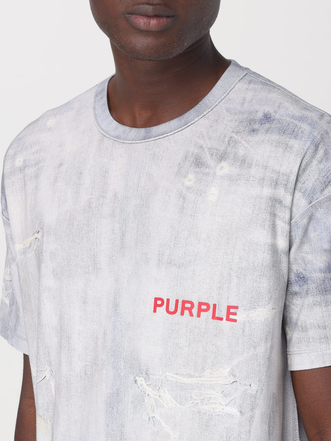 T-shirt men Purple Brand
