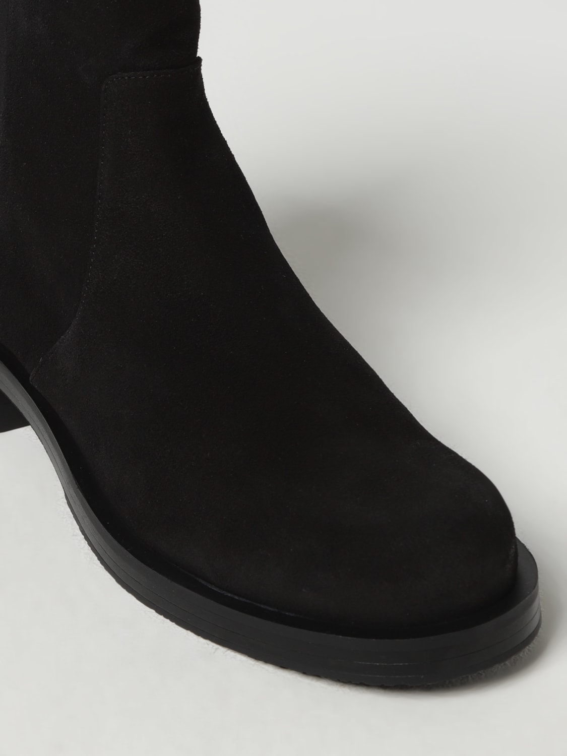 STUART WEITZMAN: flat ankle boots for women - Black