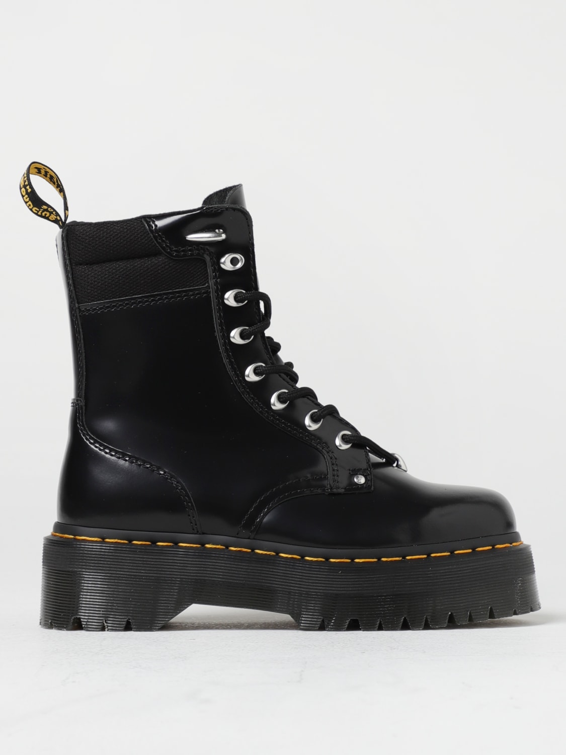 DR. MARTENS：フラットショートブーツ レディース - ブラック | GIGLIO