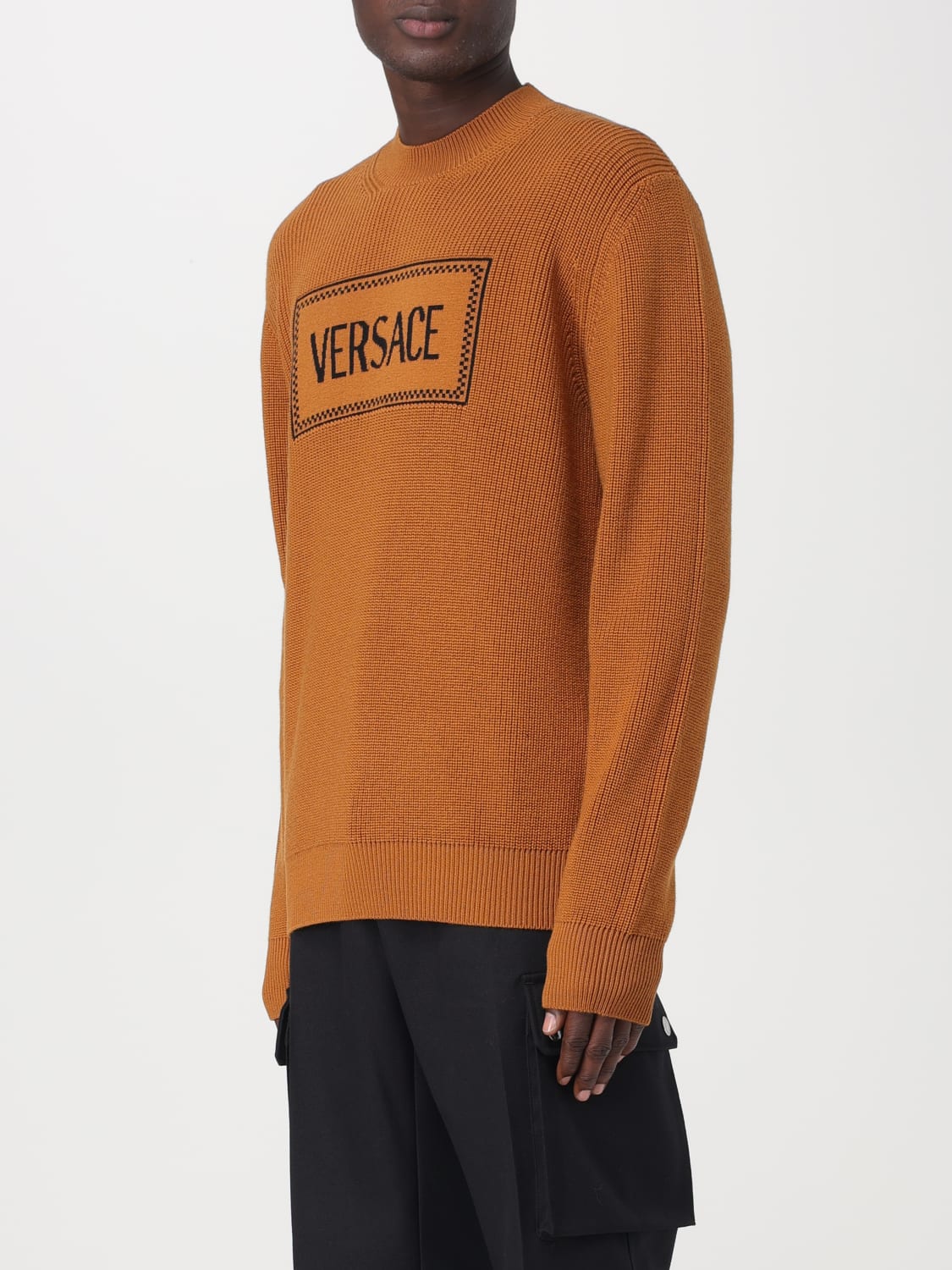 VERSACE sweater for man Honey Versace sweater 10124161A07842