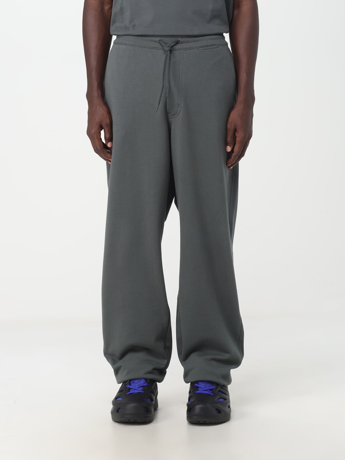 Y-3: Pants men - Military | Y-3 pants IP7690 online at GIGLIO.COM