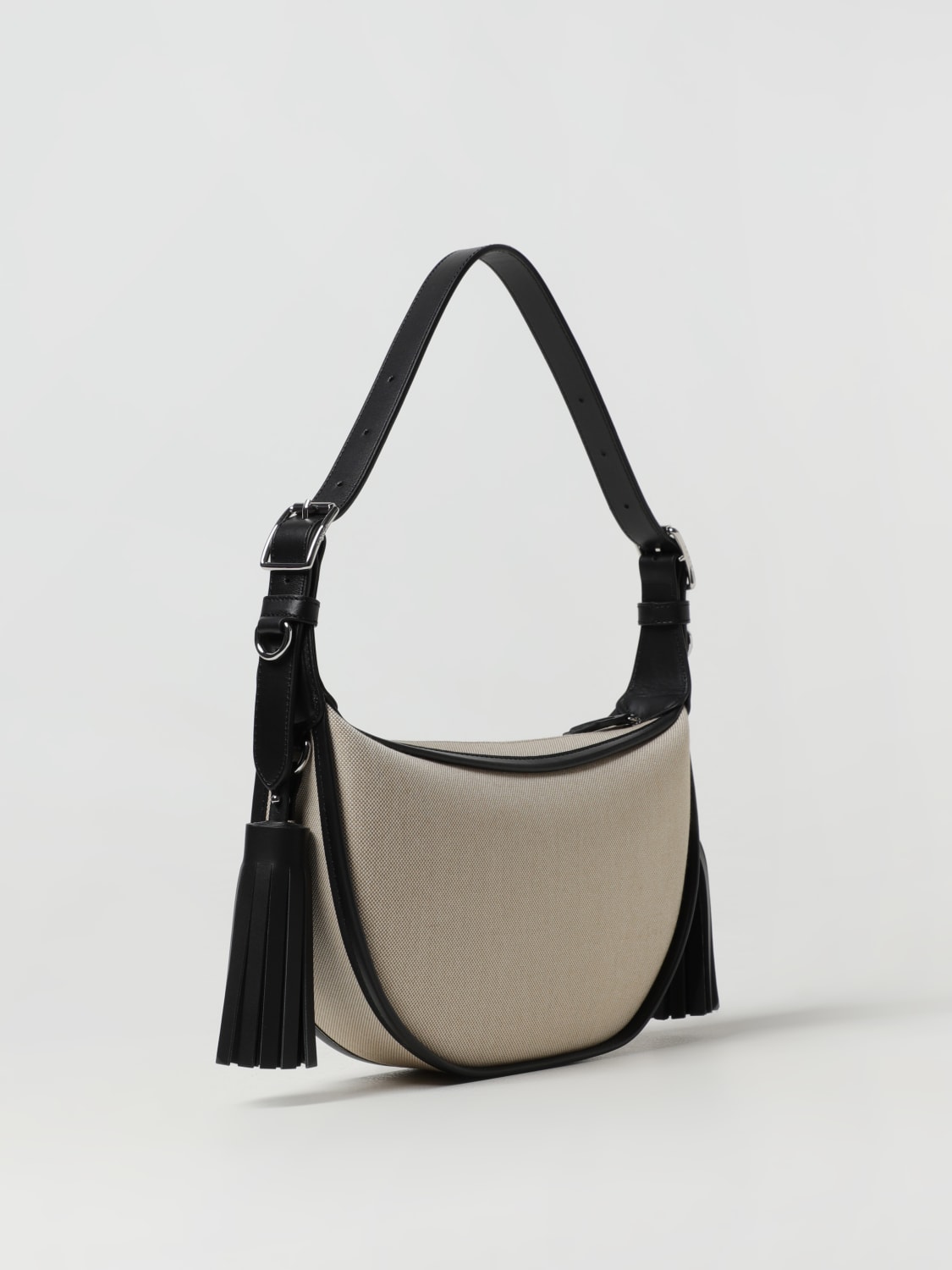 KENZO: Hobo bag in cotton canvas - Black | KENZO shoulder bag ...