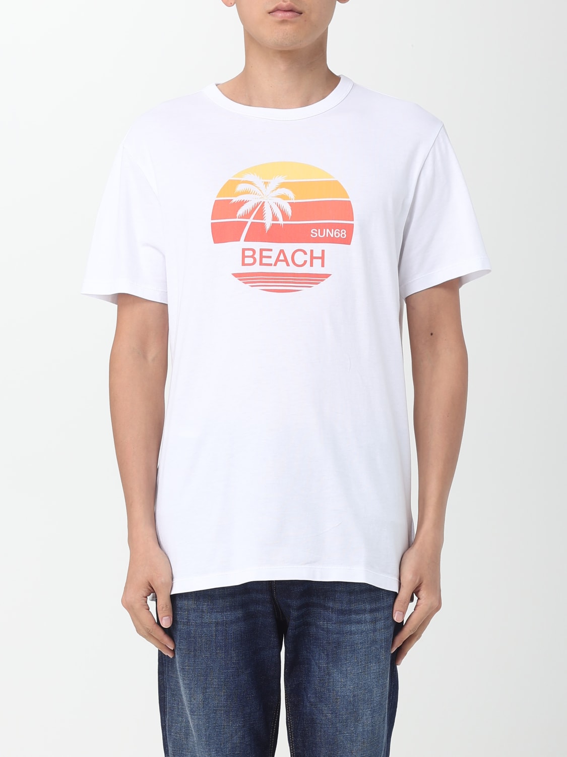 SUN 68：Tシャツ メンズ - ホワイト | GIGLIO.COMオンラインのSUN 68 T