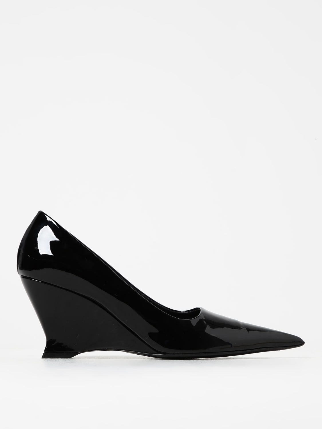 Patent leather sale wedge pumps