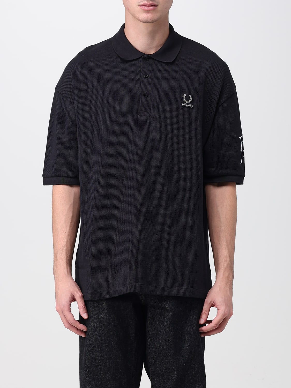 FRED PERRY BY RAF SIMONS：ポロシャツ メンズ - ブラック | GIGLIO 